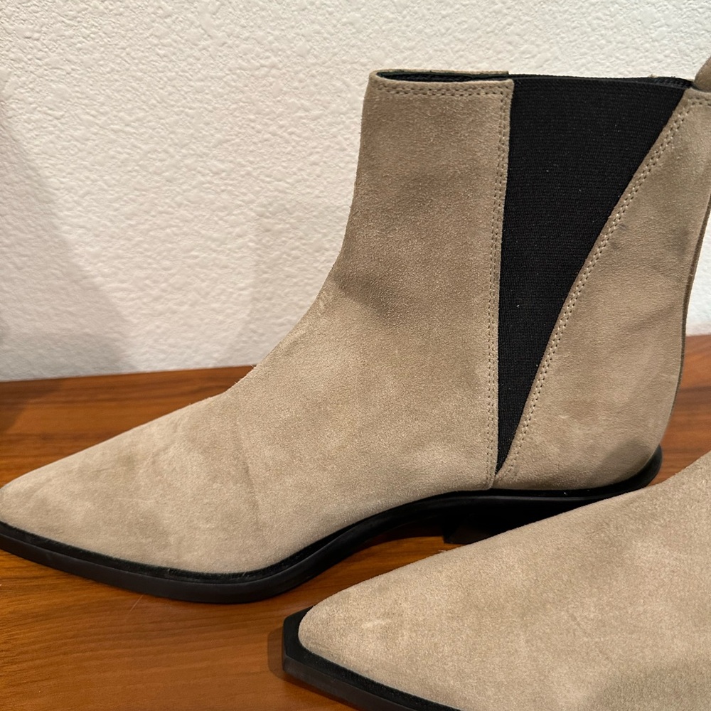 Anine Bing Taupe Suede Bekah Booties - Picture 7 of 10